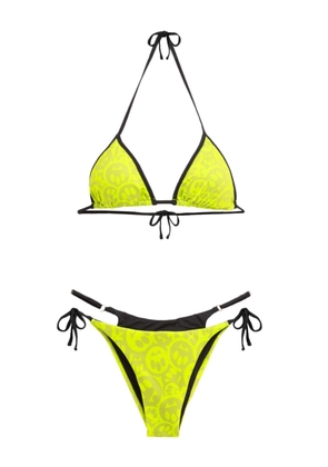 BARROW Iconic logo-print bikini - Yellow