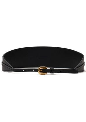 Altuzarra Wide Narrow leather belt - Black