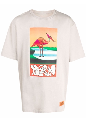 Heron Preston abstract-print T-shirt - Grey