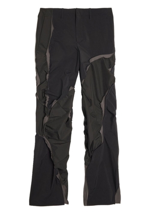 Post Archive Faction layered-design tapered trousers - Black