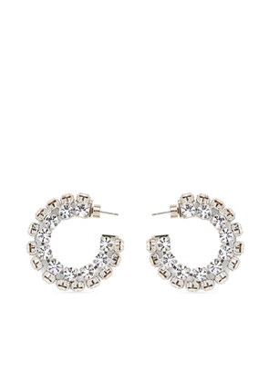 AREA small crystal hoop earrings - Silver