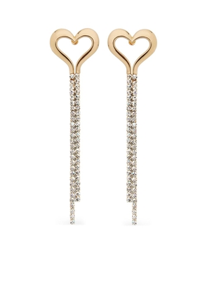 AREA Heart fringed earrings - Gold