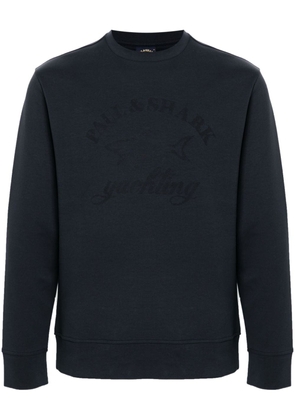 Paul & Shark rubberised-logo sweatshirt - Blue