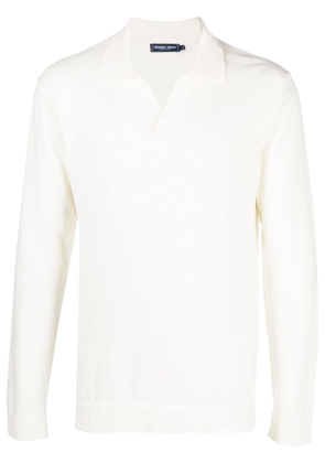 Frescobol Carioca knitted long-sleeve polo shirt - Neutrals