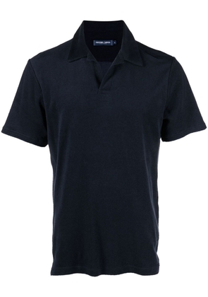 Frescobol Carioca Faustino Terry buttonless polo shirt - Blue