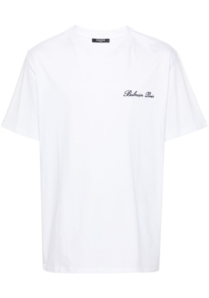 Balmain Balmain Signature cotton T-shirt - White