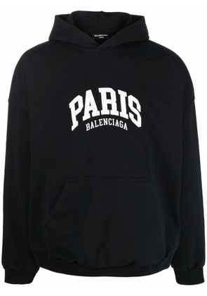Balenciaga Cities Paris hoodie - Black
