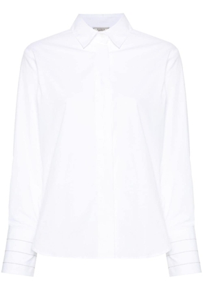 Peserico bead-embellished poplin shirt - White