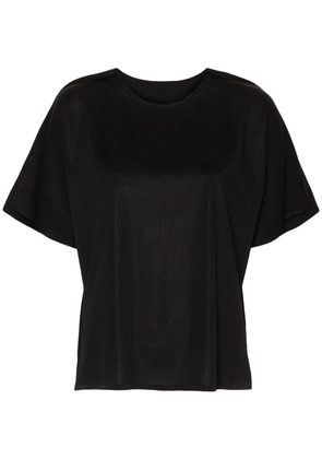 Pleats Please Issey Miyake A-Poc Form ribbed T-shirt - Black