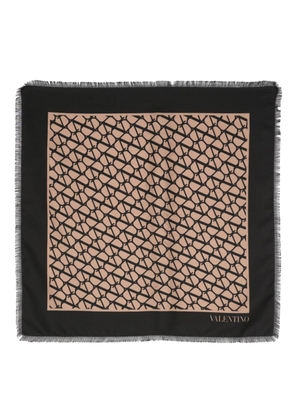 Valentino Garavani Toile Iconographe silk scarf - Black