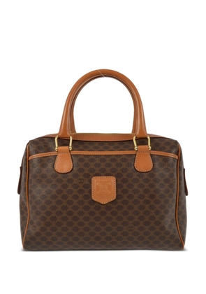 Céline Pre-Owned 1990-2000s Macadam-pattern handbag - Brown