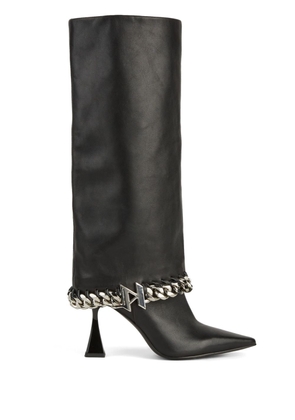Karl Lagerfeld Debut 90mm leather boots - Black