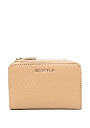 Coccinelle small Metallic Soft leather wallet - Neutrals