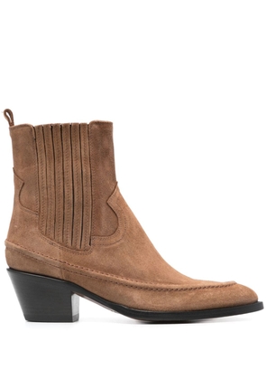 Buttero 50mm suede Chelsea boots - Brown