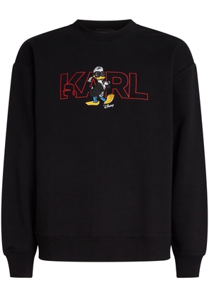 Karl Lagerfeld x Disney logo sweatshirt - Black
