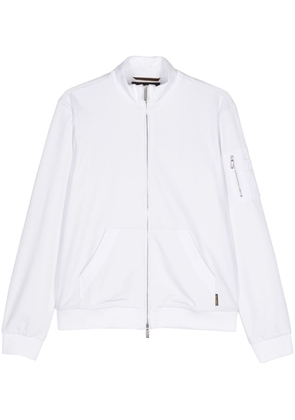 Moorer Cordell-JFC zipped sweatshirt - White