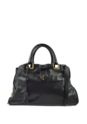 Prada Pre-Owned 1990-2000s logo-appliqué two-way bag - Black