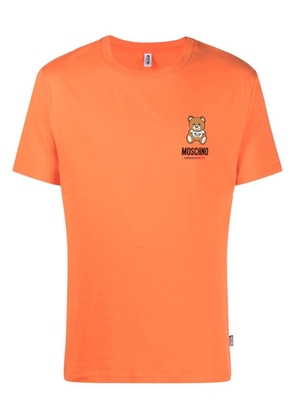 Moschino logo-print cotton T-shirt - Orange