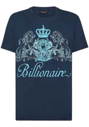 Billionaire logo-print cotton T-shirt - Blue