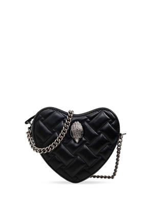 Kurt Geiger London Kensington Heart leather crossbody bag - Black