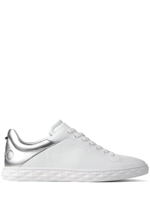 Jimmy Choo Diamond Light/M II leather sneakers - White