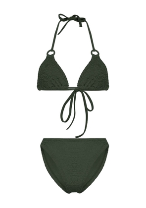 Hunza G Eva shirred bikini - Green