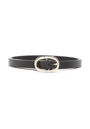 ANINE BING leather buckle belt - Black