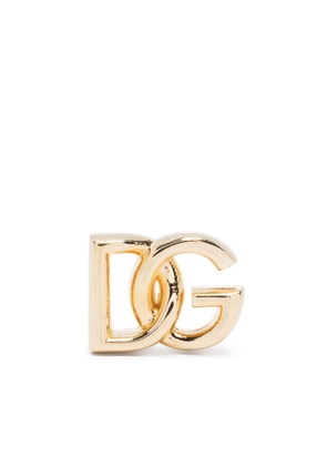 Dolce & Gabbana logo sterling silver stud earring - Gold