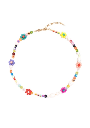 Anni Lu Mexi Flower beaded necklace - Multicolour