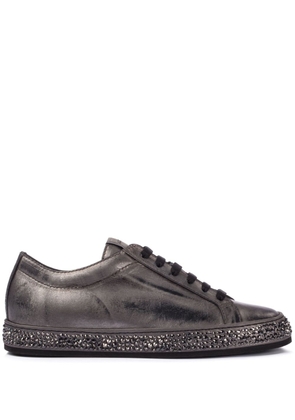 Le Silla Andrea crystal-embellished sole sneakers - Black