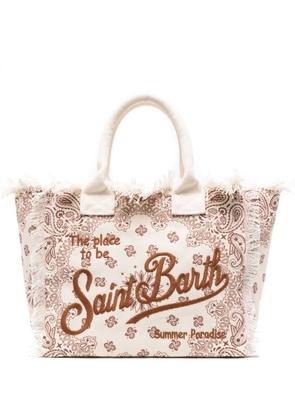 MC2 Saint Barth Vanity bandana-print beach bag - Neutrals