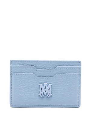 AMIRI MA-plaque leather cardholder - Blue