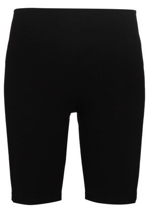 Rabanne Milano logo print cycling shorts - Black