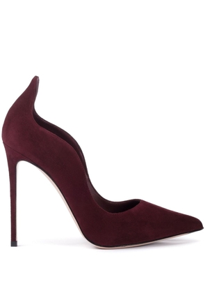Le Silla Ivy 120mm suede pumps - Red