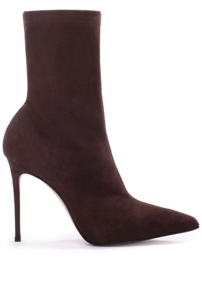 Le Silla Eva 120mm suede ankle boots - Brown