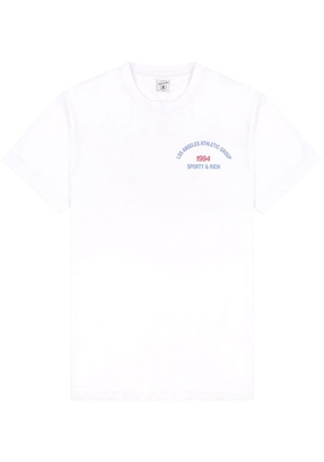 Sporty & Rich logo-print cotton T-shirt - White