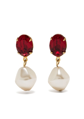 Jennifer Behr Tunis pearl crystal earring - Gold