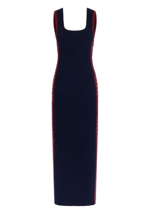 Rabanne Eponge Crochet-detailed Dress - Blue