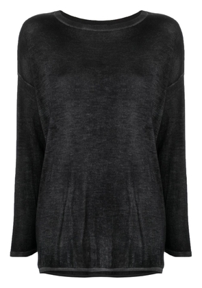 Avant Toi fine-knit cashmere-blend jumper - Black