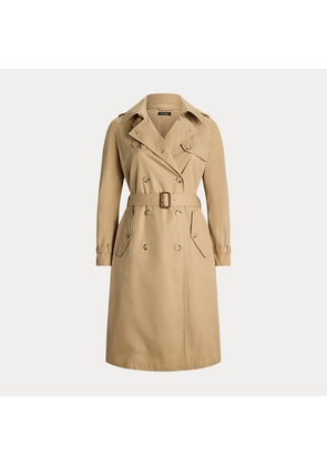 Curve - Water-Repellent Belted Twill Trench Coat