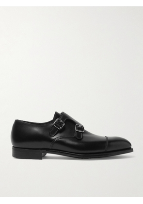 George Cleverley - Thomas Cap-Toe Leather Monk-Strap Shoes - Men - Black - UK 6