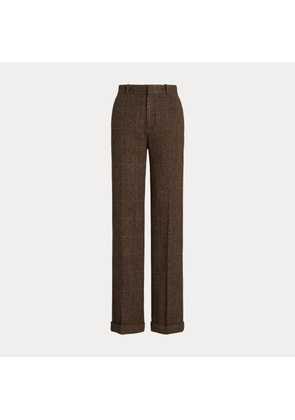 Wool Tweed Relaxed Straight Trouser