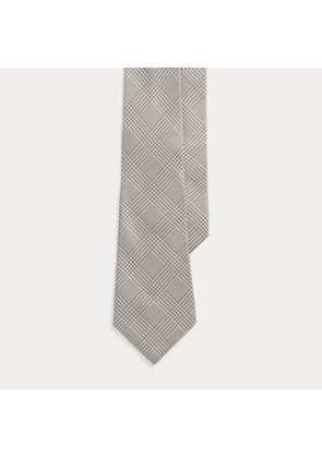 Glen-Plaid-Print Silk Twill Tie