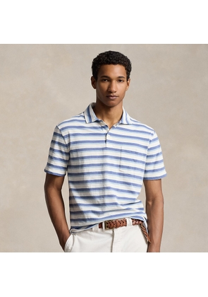 Standard Fit Striped Jersey Polo Shirt