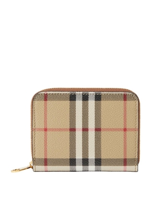 Burberry House Check Zip-Up Wallet