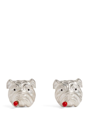 Deakin & Francis Sterling Silver English Bulldog Cufflinks
