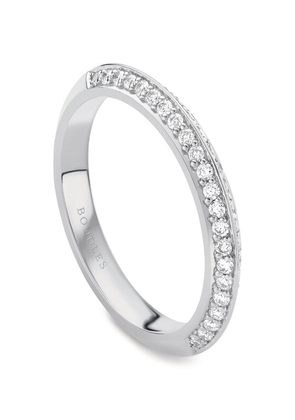 Boodles Platinum And Diamond Petal Wedding Ring