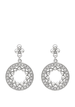Boodles Small White Gold And Diamond Circus Earrings