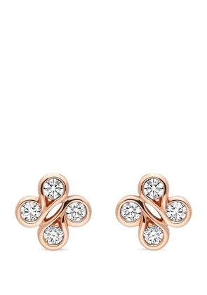 Boodles Rose Gold And Diamond Be Boodles Earrings