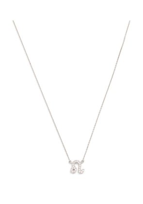 Engelbert White Gold And Diamond Star Sign Leo Necklace